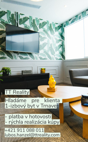 TT Reality - kúpa 1-izbového bytu Trnava