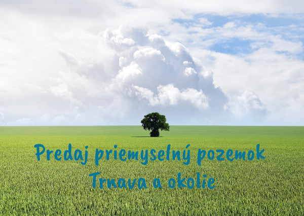 TT Reality - priemyselný pozemok na výstavbu haly v blízkosti Trnavy